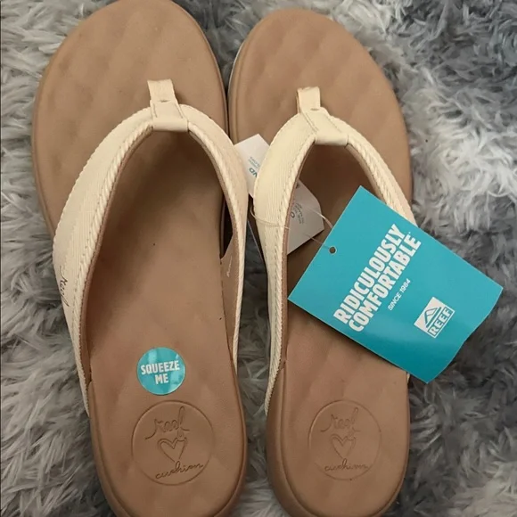 Reef Women's Sandals in Cream and Tan - Picture 5 of 5